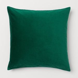 20” GREEN VELVET H&M THROW PILLOW CUSHION COVER